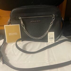 Michael Kors Large Jet Set Crossbody w/ Chain